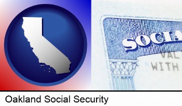 a Social Security card in Oakland, CA